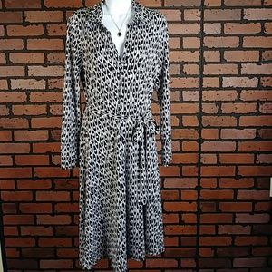 Black and White printed dress